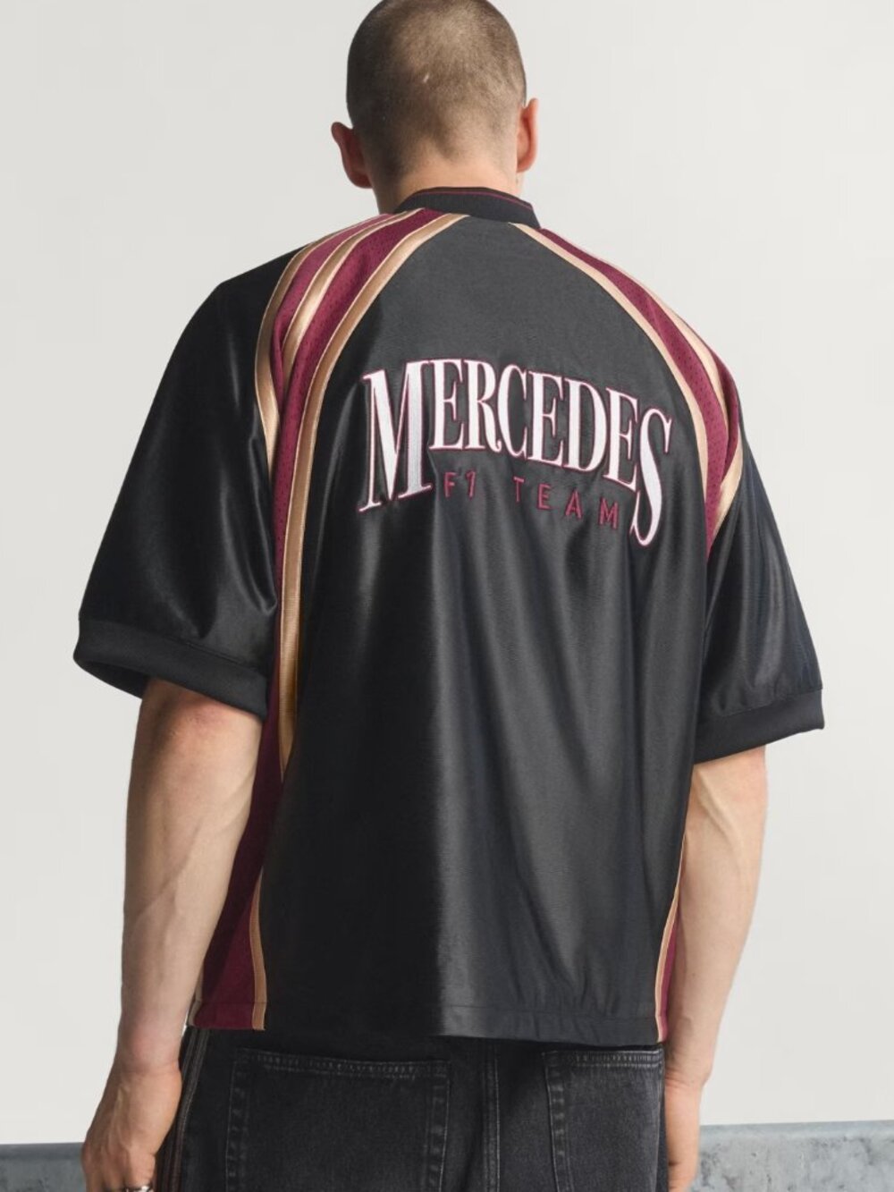NWT Adidas Mercedes - AMG Petronas Formula One Team Las Vegas Baseball Shirt Men